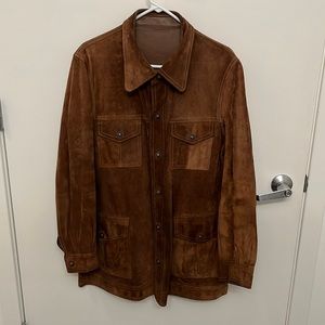 Leather type jacket- large